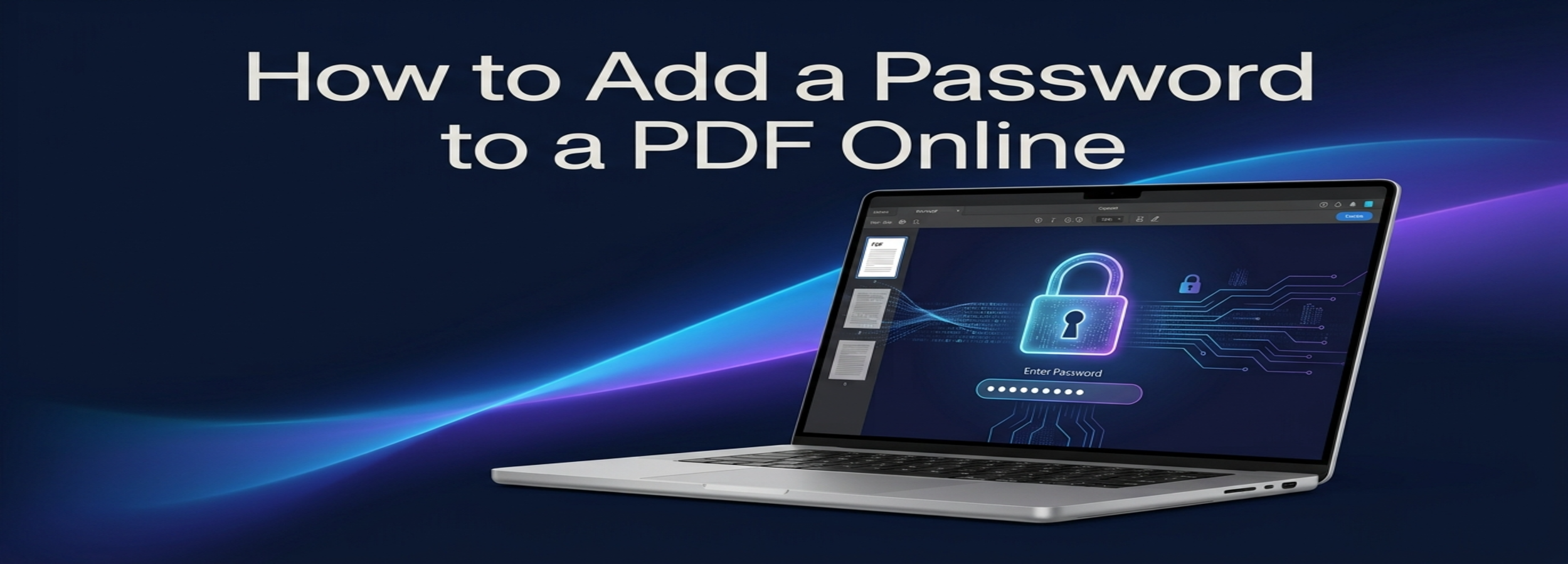 How to Add a Password to a PDF Online
